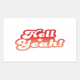 Sticker Rectangulaire Enfer OUAIS !