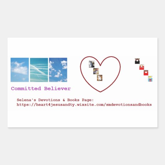 Sticker Rectangulaire Engagé à (Devant)