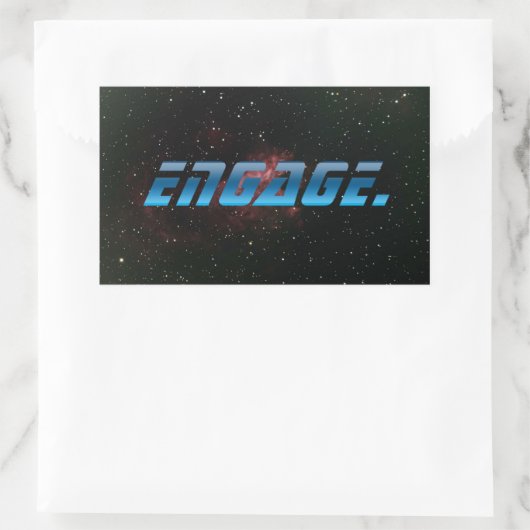 Sticker Rectangulaire Engager (Sac)