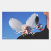 Sticker Rectangulaire Engel fubby sur mon épaule avec Monster stimulant (Devant)