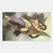 Sticker Rectangulaire Enlèvement de Psyché par Bouguereau (Devant)