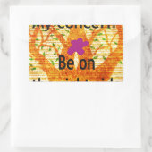 Sticker Rectangulaire Enraciné dans la droiture Baobab perspective Vinta (Sac)