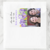 Sticker Rectangulaire Enregistrer les bouteilles de vin Date (Sac)