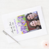 Sticker Rectangulaire Enregistrer les bouteilles de vin Date (Enveloppe)