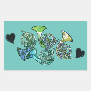 Sticker Rectangulaire Enseignant de classe de Bande de Marches de la Cor