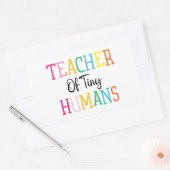 STICKER RECTANGULAIRE ENSEIGNANT DE PETITS HUMAINS (Enveloppe)