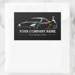 Sticker Rectangulaire Enseigne de carrosserie professionnelle pour l'ind