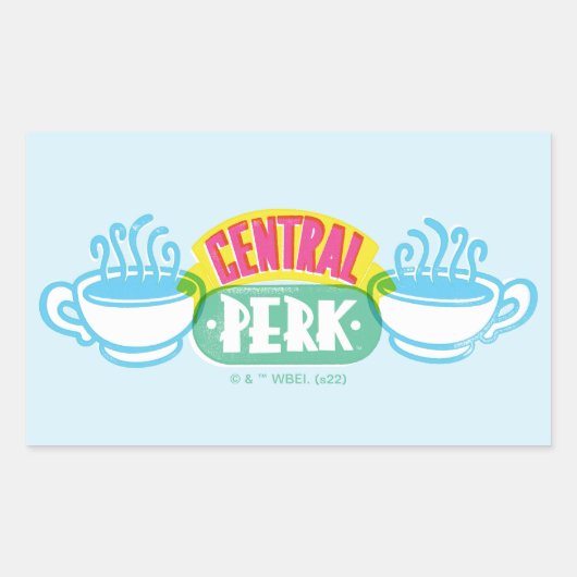 Sticker Rectangulaire Enseigne néon Central Perk (Devant)
