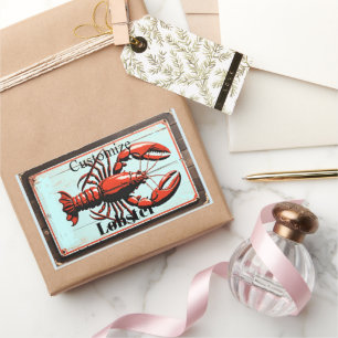 Sticker Rectangulaire Enseigne vintage homard Thunder_Cove