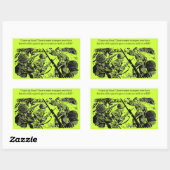 Sticker Rectangulaire Ensemble antiguerre (Feuille)