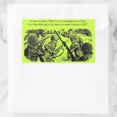 Sticker Rectangulaire Ensemble antiguerre (Sac)