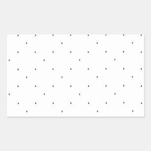 Sticker Rectangulaire Ensemble de dossiers à motif triangulaire minimali
