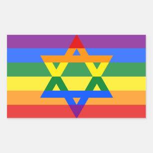Sticker Rectangulaire Ensemble gai d'autocollant de juif
