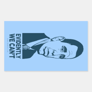 Sticker Rectangulaire Ensemble triste d'autocollant d'Obama