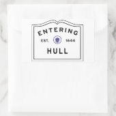 Sticker Rectangulaire Entrée de la ville de Hull (Sac)