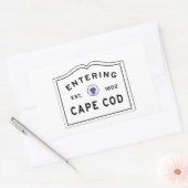 Sticker Rectangulaire Entrée du Massachusetts Cape Cod (Enveloppe)