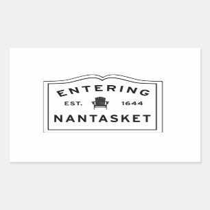 Sticker Rectangulaire Entrée Nantasket Hull Ma