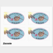 Sticker Rectangulaire envelopper ceci autour d'un pot pour vos brosses,  (Feuille)