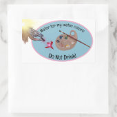 Sticker Rectangulaire envelopper ceci autour d'un pot pour vos brosses,  (Sac)