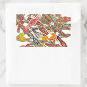 Sticker Rectangulaire Enveloppeurs à anneaux de cigar (Sac)