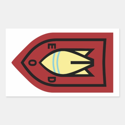 Sticker Rectangulaire EOD néerlandais (Devant)