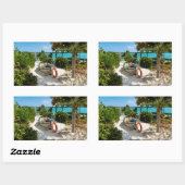 Sticker Rectangulaire Épave de bateau échouée (Feuille)