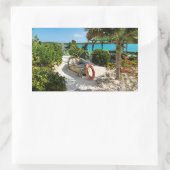 Sticker Rectangulaire Épave de bateau échouée (Sac)