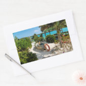 Sticker Rectangulaire Épave de bateau échouée (Enveloppe)