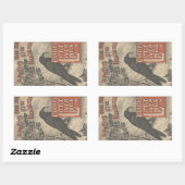 Sticker Rectangulaire Ephémère des pilules du petit foie de Carter (Feuille)