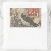 Sticker Rectangulaire Ephémère des pilules du petit foie de Carter (Sac)