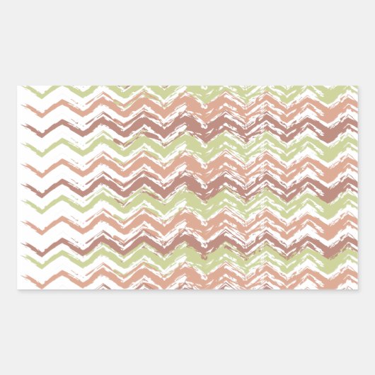 Sticker Rectangulaire Épice de scribble Chevron ZigZag (Devant)