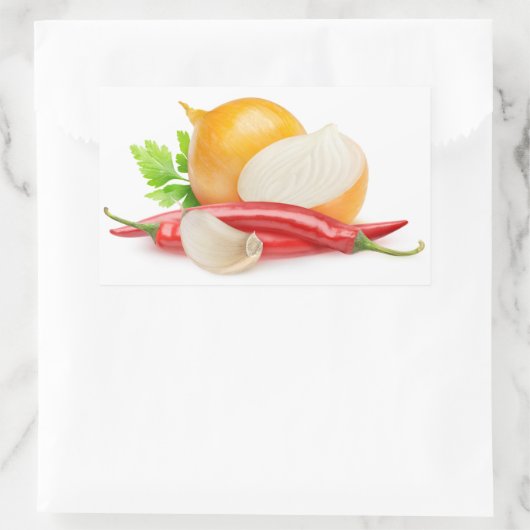 Sticker Rectangulaire Épices (Sac)