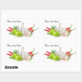 Sticker Rectangulaire Épices (Feuille)