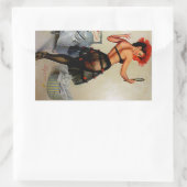 Sticker Rectangulaire Épingle de réflexion vers le haut (Sac)