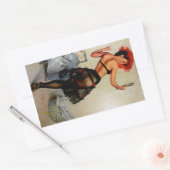 Sticker Rectangulaire Épingle de réflexion vers le haut (Enveloppe)