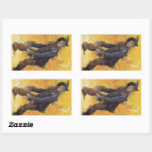 Sticker Rectangulaire Épouvantail du Magicien d'Oz, Contes de fées vinta (Feuille)