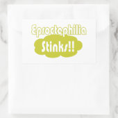 Sticker Rectangulaire Eproctophilia pue ! ! (Sac)