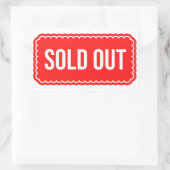 Sticker Rectangulaire Épuisé (Sac)