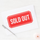 Sticker Rectangulaire Épuisé (Enveloppe)