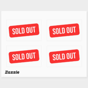 Sticker Rectangulaire Épuisé