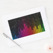 Sticker Rectangulaire Equalizer Disco Lights Music Volume (Enveloppe)