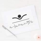 Sticker Rectangulaire Équations de champ (Enveloppe)