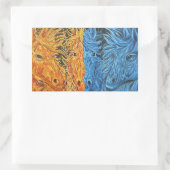 Sticker Rectangulaire Équilibre éternel - Chevaux jumeaux (Sac)