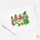 Sticker Rectangulaire Équipe d'Irlande de la boisson St Pats (Enveloppe)