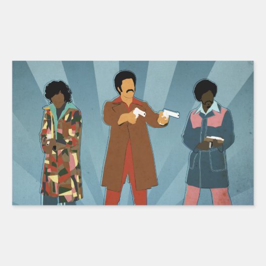 Sticker Rectangulaire Équipe Dynamite (Devant)