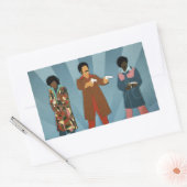 Sticker Rectangulaire Équipe Dynamite (Enveloppe)