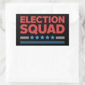 Sticker Rectangulaire Équipe électorale 2024 Élection Démocrate Républic (Sac)