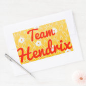 Sticker Rectangulaire Équipe Hendrix (Enveloppe)