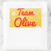 Sticker Rectangulaire Équipe Olive (Sac)