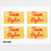 Sticker Rectangulaire Équipe Ryder (Feuille)